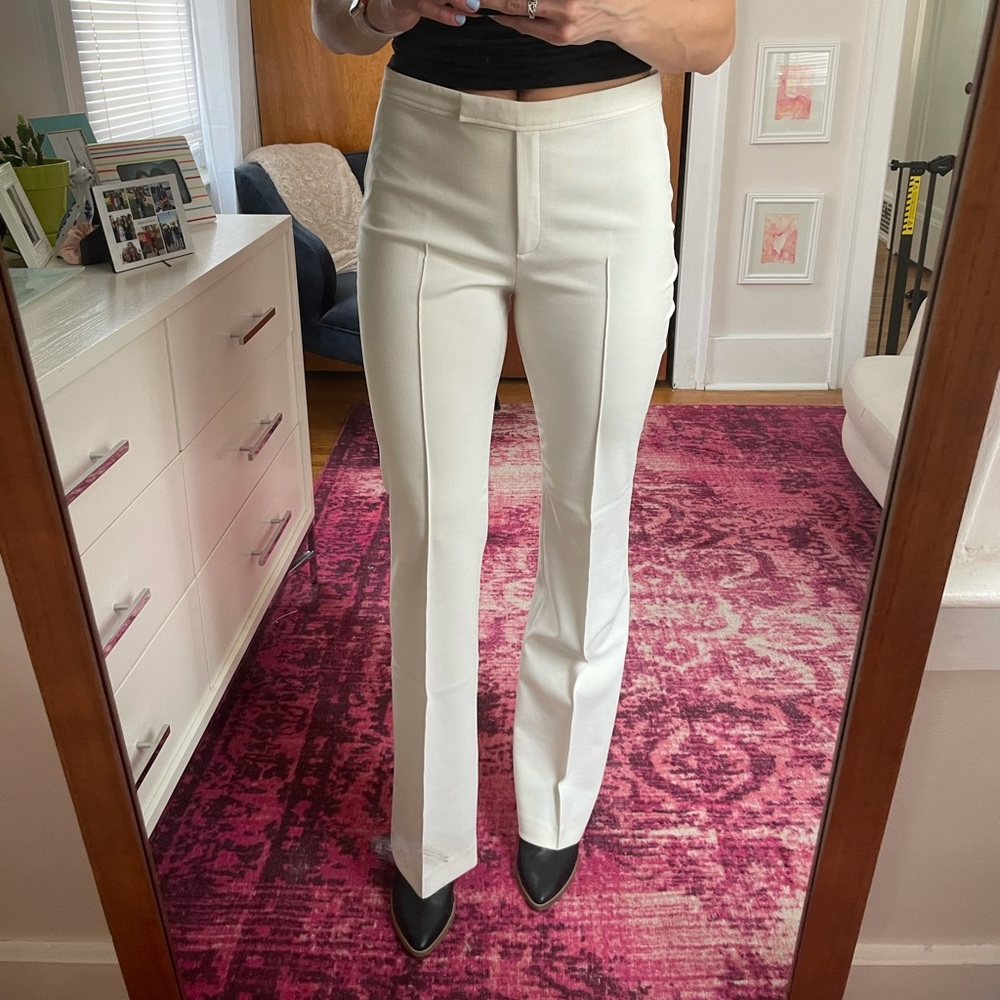 Elizabeth & James White Wide-Leg Trousers